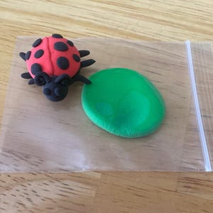 Handmade Clay Ladybug – Animal Sculpture, Artisan Gift for Elephant Lovers