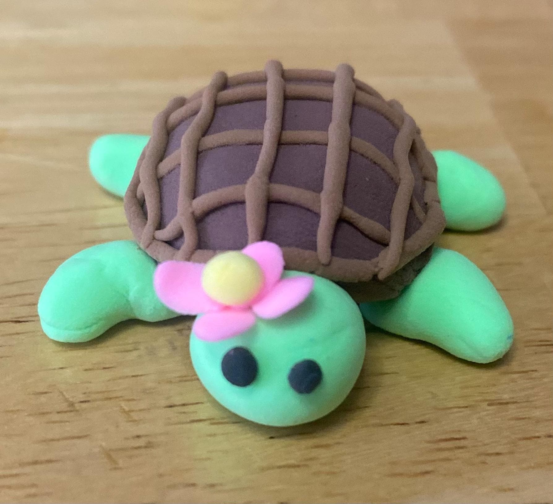 Handgemachte Ton Schildkröte - Tierskulptur, Kunsthandwerker Geschenk für Elefanten Liebhaber