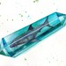 Aura pristris - Shark crystal watercolor art print