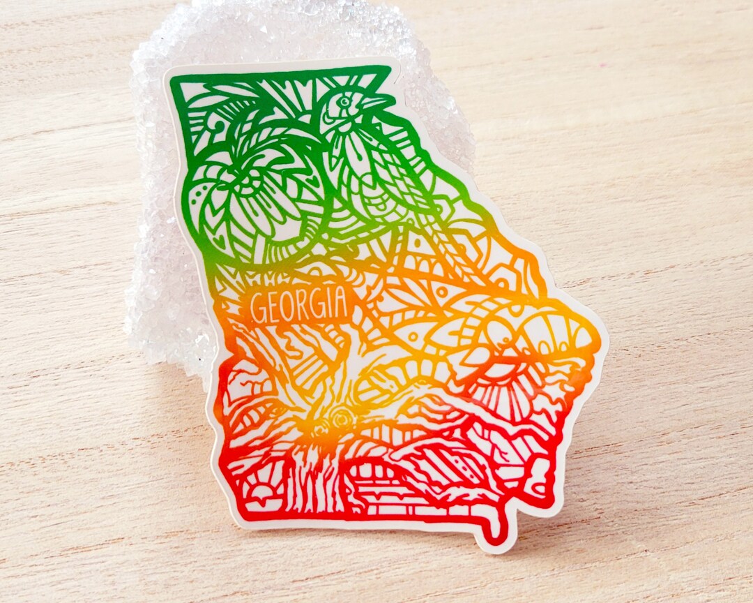 Decal Waterproof Sticker State Symbols Etsy