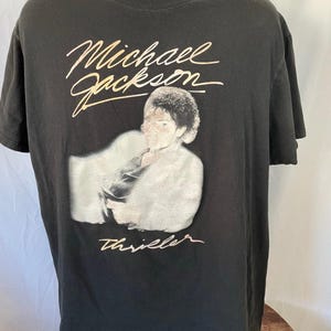 Michael Jackson Thriller Graphic T-Shirt XL Black