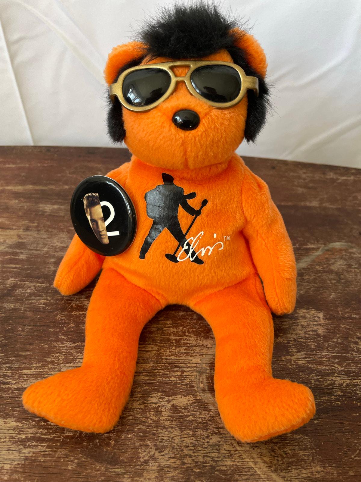 2001 Ty Elvis Presley Beanie Baby Bear “beanie House Rock” W