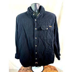 Legendary Whitetails Buck Camp Flannel Shirt Black Medium