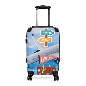 Valise de voyage, idéale pour les explorateurs, bagage prêt pour les vacances, cadeau parfait pour les voyageurs, indispensables du voyage