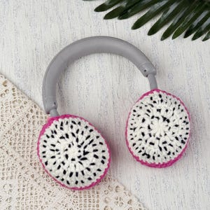 Crochet Sony XM4 Headphone Covers,Crochet Fruit Sony XM4 Headphone Covers,crochet headphone accessory sony,Music lover gift