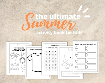 Summer Activity Book for Kids | Printable Learning Games (PDF)