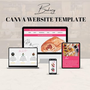 Bakery Canva Website Template