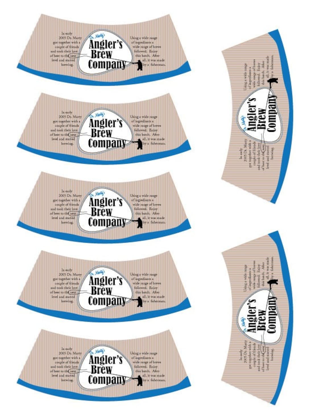 Bottle Neck Label Template