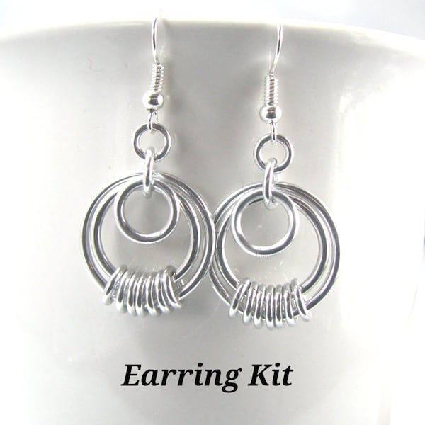 Serenity Chainmaille Earring Kit - Choose Your Color