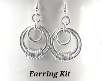 Serenity Chainmaille Earring Kit - Choose Your Color