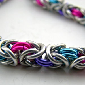 Pride not Prejudice Braid Chainmaille Earrings image 4