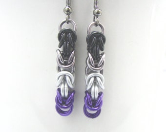 Love is Enough Braid Chainmaille Earrings