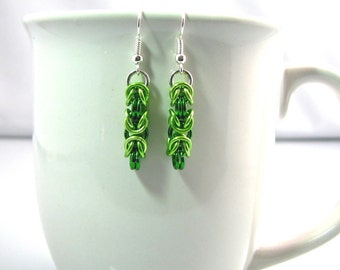 Lush Lime  Braid Earrings