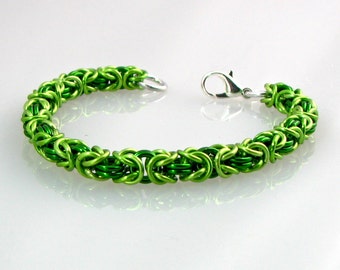 Lush Lime  Braid Bracelet