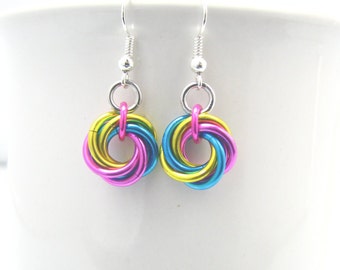 All for Love Rosette Chainmaille Earrings