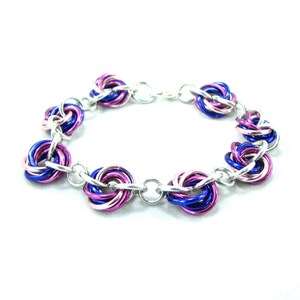 Pride not Prejudice Rosette Chainmaille Bracelet