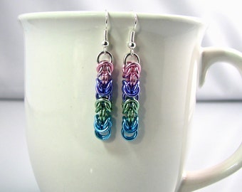 Pretty Pastel Braid Earrings