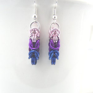 Pride not Prejudice Braid Chainmaille Earrings