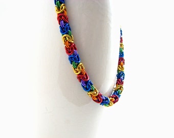 True Colors Braid Chainmaille Necklace
