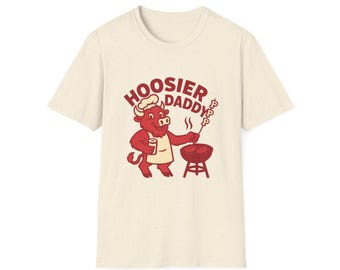 Hoosier Daddy Bison - Koszulka unisex, odzież codzienna, wygodna odzież