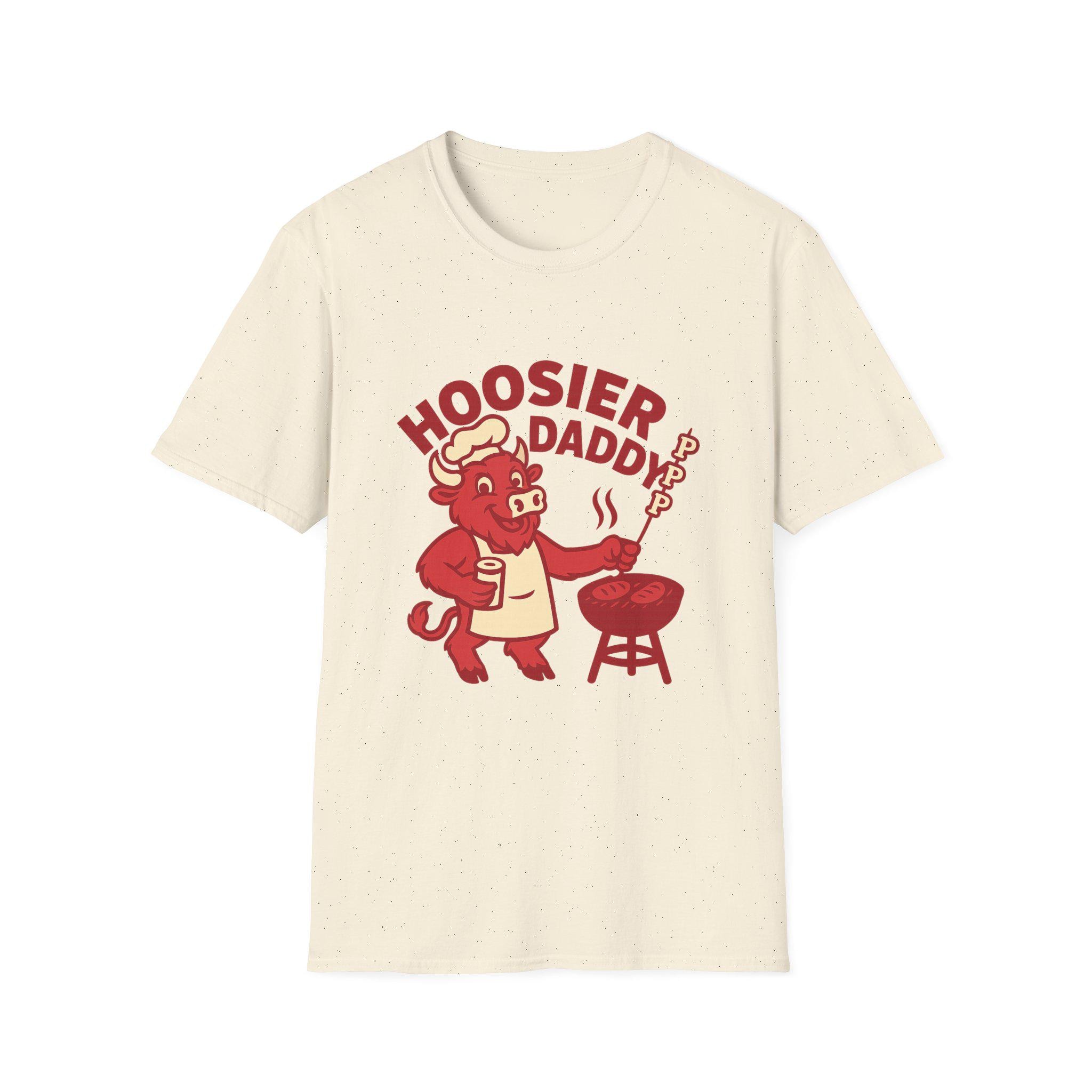 Indiana Hoosiers State Map Men's T-Shirt - All Things Apparel Official Design
