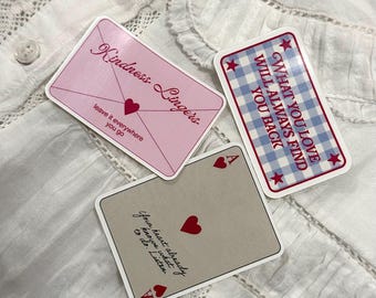Soft Girl Sticker Pack: Waterproof Aesthetic Motivational Manifesting Trendy Vintage Pinterest Coquette Inspired, Positive Affirmation Quote