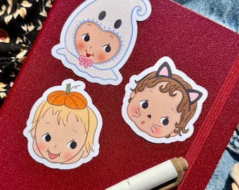 BOO! Babies Sticker Pack: Spooky Cute Halloween Stickers, Waterproof Vinyl