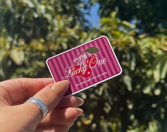 She's The Lucky One Sticker: Waterproof Vinyl, Positive Affirmation