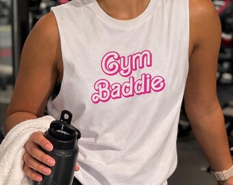 Gym Baddie Muscle Tank Top: Women's Workout Shirt