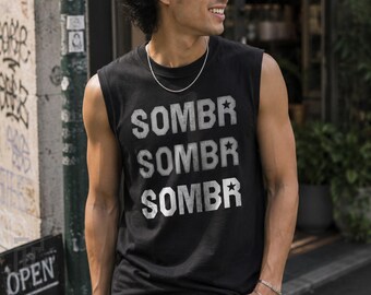 Sombr Name Logo Graphic Tank Top, Indie Pop Music Fan Shirt