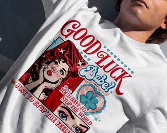 Good Luck Babe T-shirt, Miss Piggy Inspired Graphic Tee, 90s Aesthetic Music Fan Tee