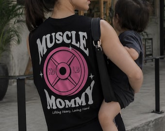 Muscle Mommy Shirt: Gym Fitness Tank Top for Strong Women