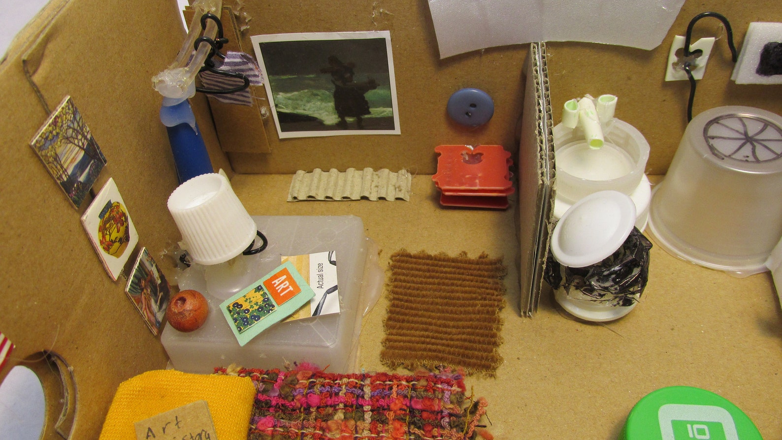 Upcycled Mini Apartment From Recycled Materials in a Shoe Box! - Etsy