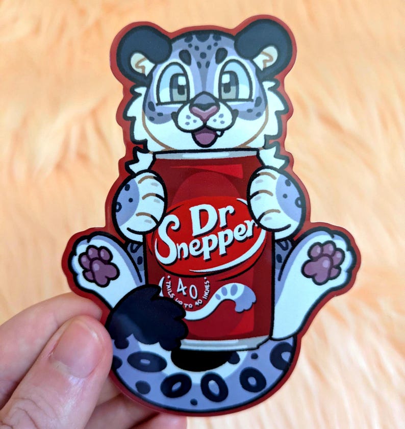 Sodanimals - Furry Soft Drink Stickers Dr Snepper