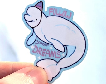 Silly Beluga Mini Sticker