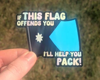 If This Flag Offends You... Minnesota Flag Sticker