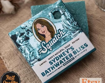 Jabón Dr. Squatch Sydney Sweeney Bathwater Bliss / Jabón natural para hombres de edición limitada