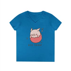 Heo Yaaa T-shirt - leuk Vietnamees varken shirt - grappig kawaii dier T-shirt - Viet jargon grafisch shirt - Heo Yaaa cartoon varken T-shirt