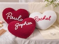 Custom Heart Pillow with Name,Personalized Plush Heart Pillow,Soft Heart Cushion,Custom Plush Keepsake,Nursery Decor,Heart Shaped Gift