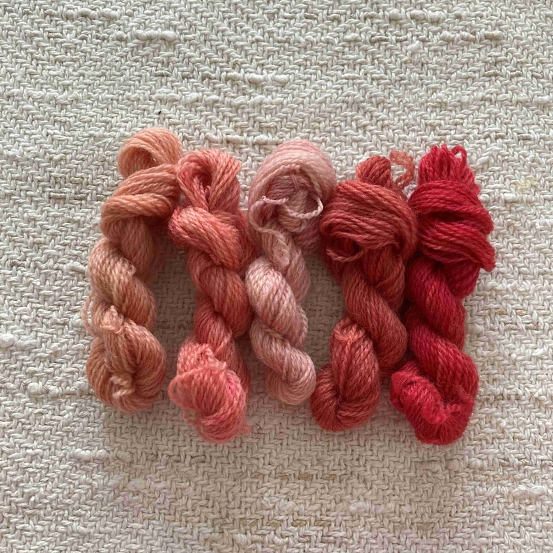 CREWEL Wool Embroidery Yarn Naturally Plant Dyed 5 x 20 meters Etsy