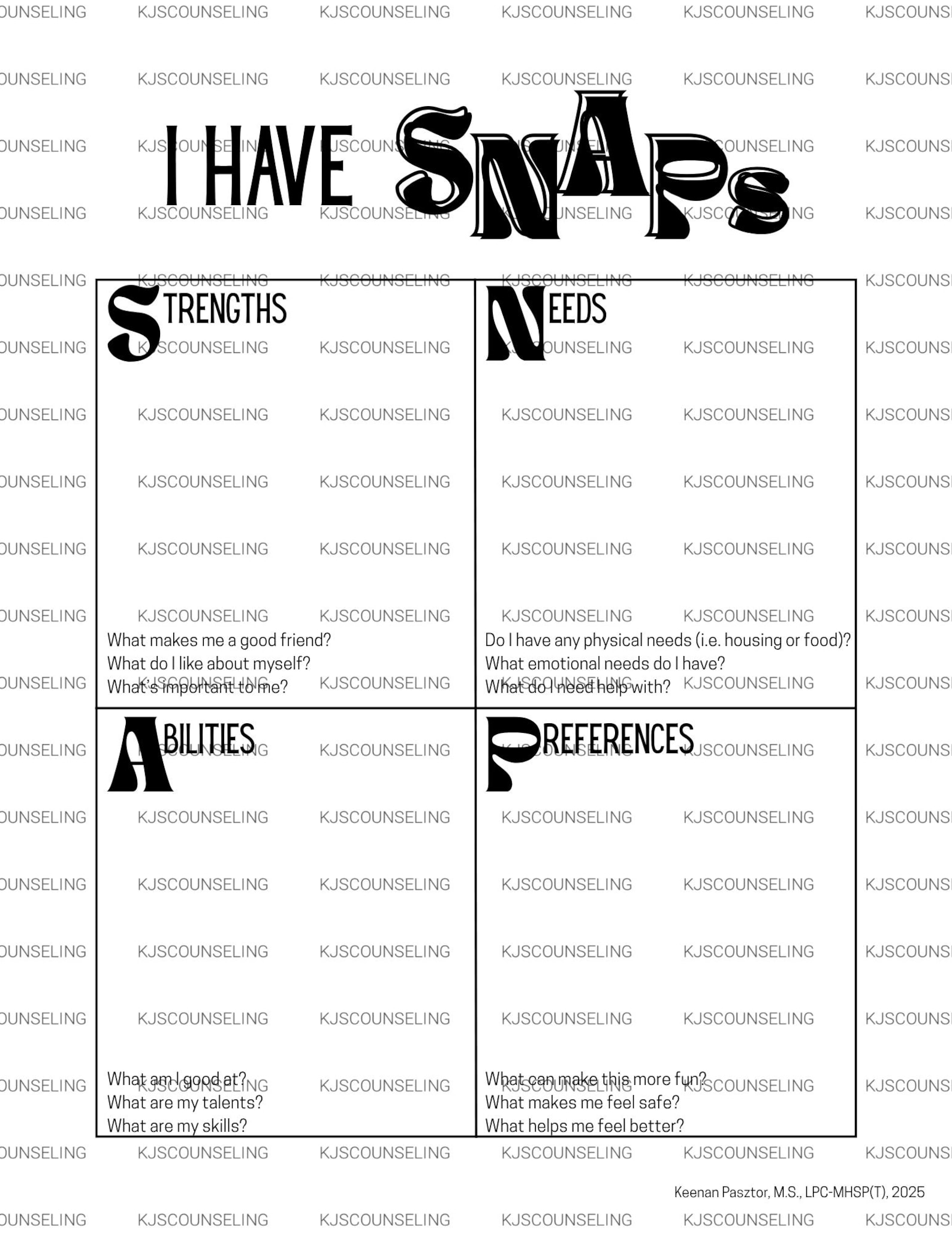 Child Therapy Intake Worksheets | Editable Counseling Forms (PDF ...