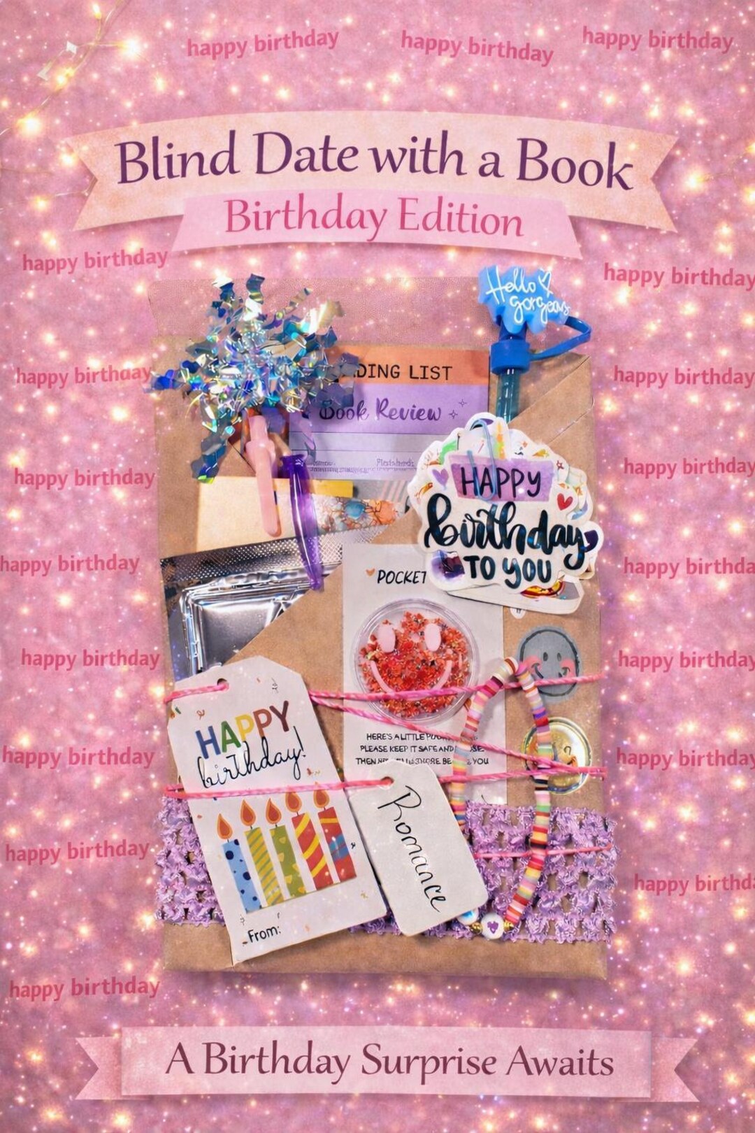 BIRTHDAY Blind Date With A Book | Surprise Wrapped Mystery Book| Reader ...