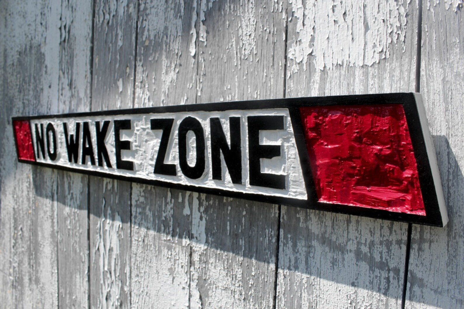 NO WAKE ZONE Wooden Sign Hand Carved Nautical Decor Wall Art - Etsy