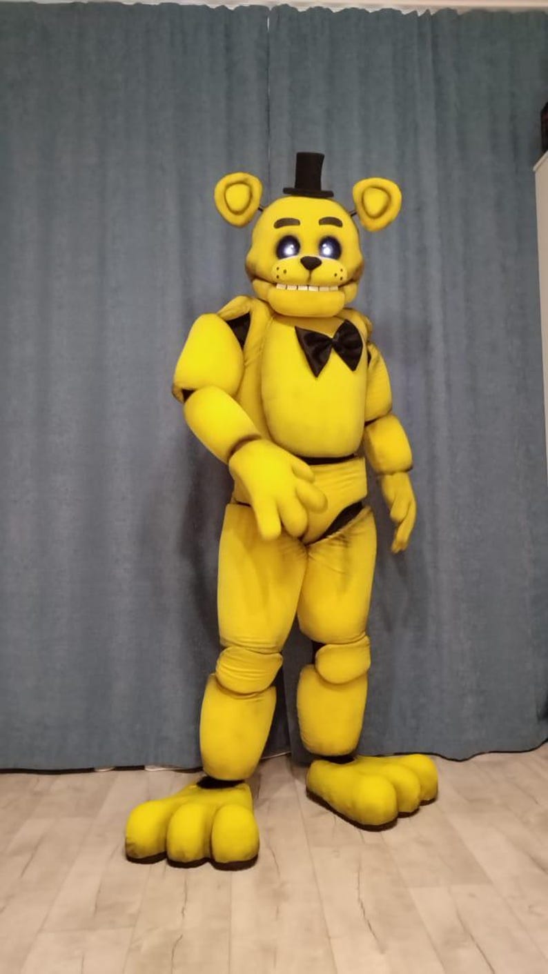 Golden Freddy Costume FNAF Animatronic Cosplay Suit Handmade Robot Golden Freddy Costume FNAF Animatronic Cosplay Suit Handmade Robot