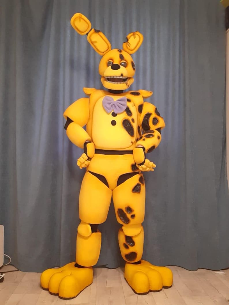 Spring Bonnie Costume — FNAF Animatronic Cosplay Suit — Scary Bunny ...