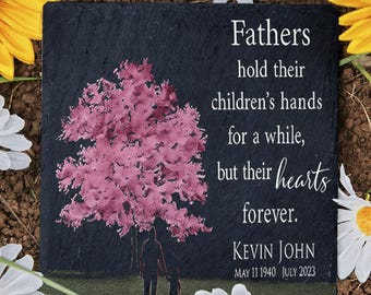 Personalized Memorial Stones. For outdoor or indoor use. Memorial Stones for Memorial Gardens. Father and Son Memorial Stones