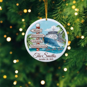 Kreuzfahrtschiff-Weihnachtsdekoration-Kreuzfahrtschiff-DekorationenPersonalisierte Feiertags-Erinnerungsstücke-Dekorations-Geschenke für Kreuzfahrt-Liebhaber-Kreuzfahrt-Schiff