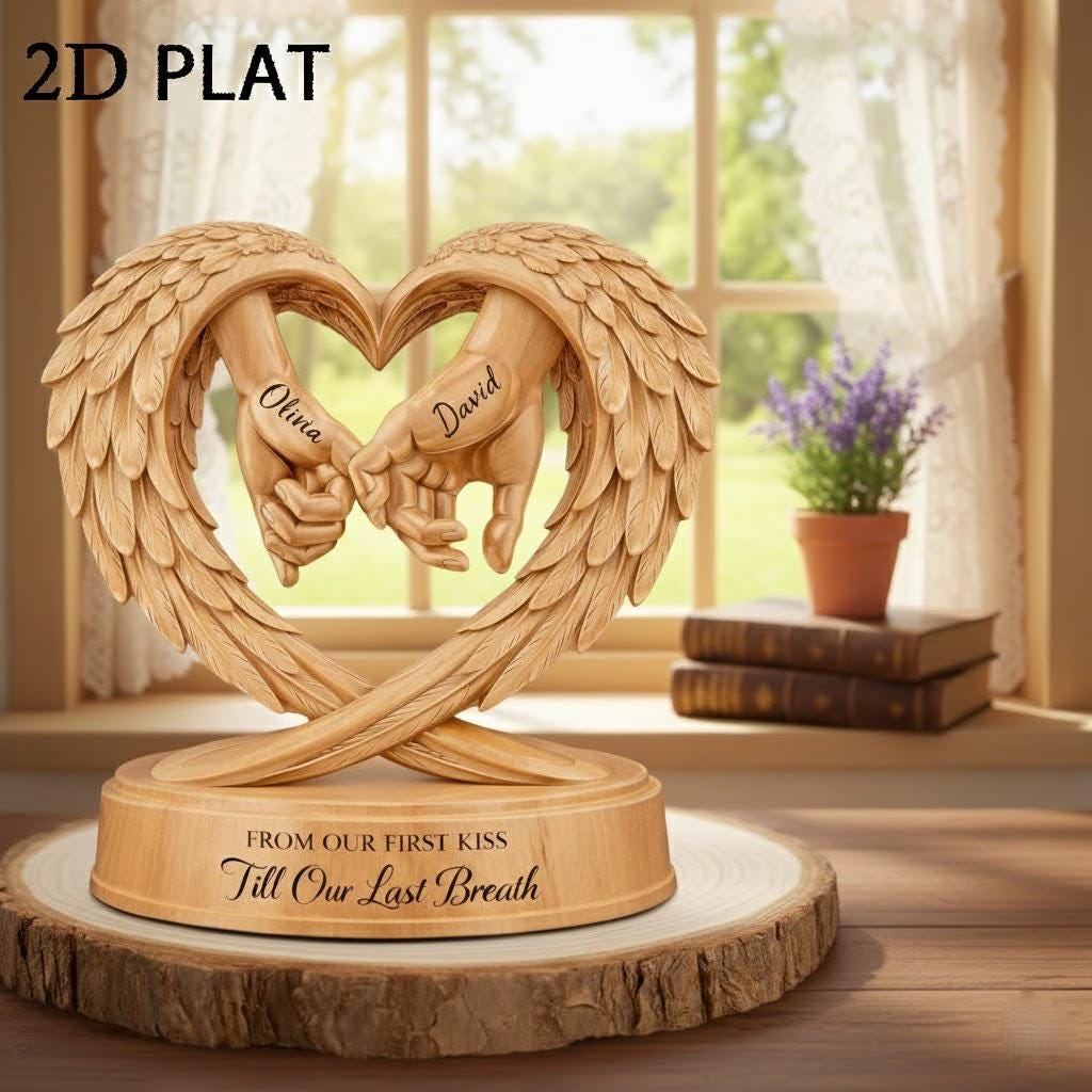 専用❤アンティーク アニマル 2バード couple❤ Wooden Block Couple Hand-shaped Personalized, Commemorating Love