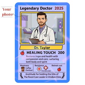 Legendäre Doctor Card Fähigkeit, ein bedeutungsvolles Dankeschön für medizinische Helden als Givers Combo Clipboard Schlüsselanhänger Badgel Halter