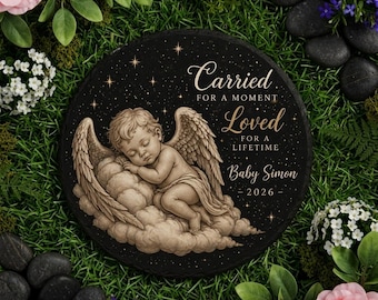 Baby Loss Memorial Stone Personalized Infant Memorial Garden Stone Stillborn Remembrance Gift Miscarriage Memorial Sympathy Gift Baby